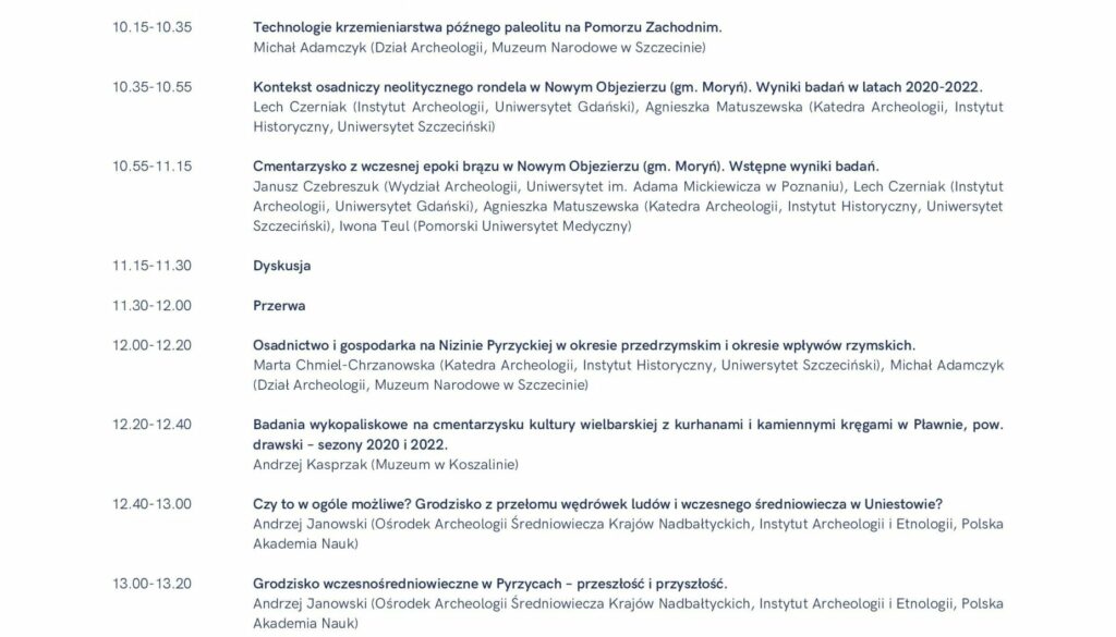 X sesja archeologiczna